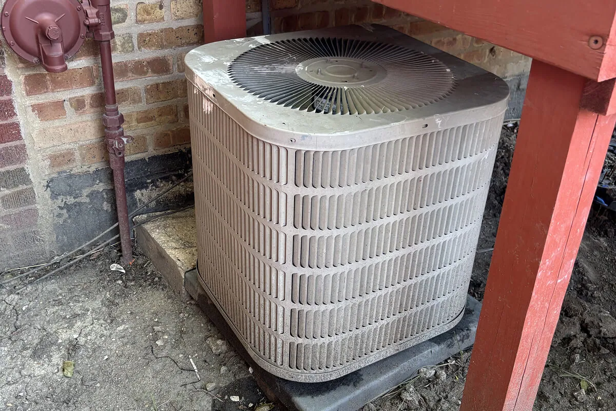 Before — commercial A/C replacement